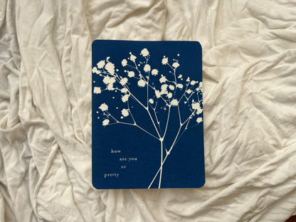 Affirming Flowers Cyanotype Prints Postcards • Set of 5
